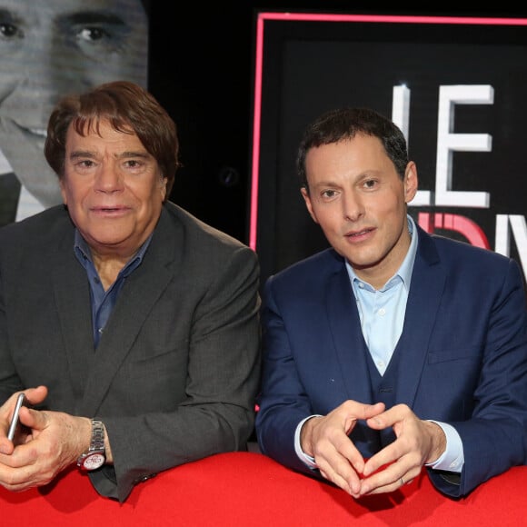 Exclusif - Enregistrement de l'émission "Le Divan" présentée par Marc-Olivier Fogiel avec Bernard Tapie en invité, qui sera diffusée le 28 février sur France 3. Le 3 février 2017 © Dominique Jacovides / Bestimage 