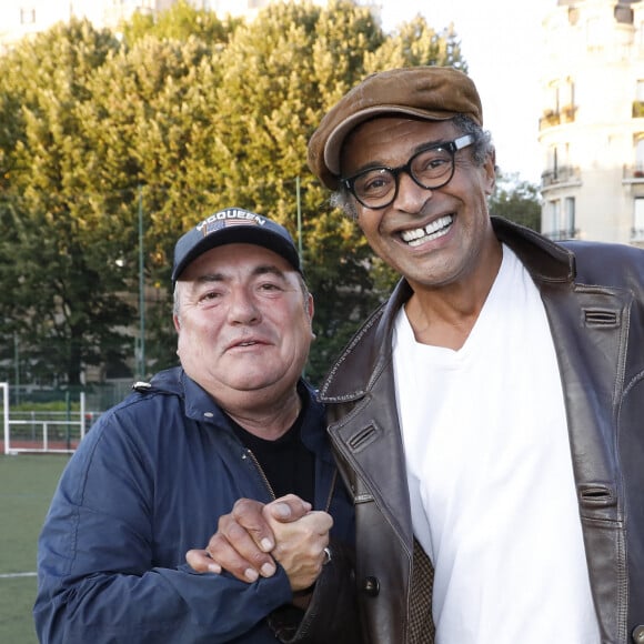 Exclusif - Fabien Onteniente,Yannick Noah - Match de football caritatif entre le Variétés Club de France contre l'équipe de France des Parlementaires au profit de la Fondation Hôpitaux de Paris-Hôpitaux de France présidé par B.Macron au stade Emile Anthoine à Paris le 23 septembre 2021. © Marc Ausset-Lacroix/Bestimage