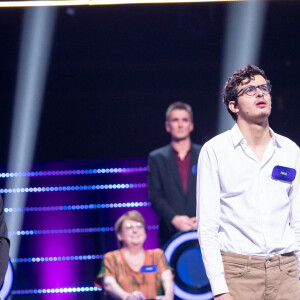 Exclusif - Cyril Féraud et Paul El Kharrat (Les 12 coups de midi) - Enregistrement de l'émission "Le Quiz des Champions" présentée par Cyril Féraud, et diffusée le 9 octobre à 21h05 sur France 2 © Cyril Moreau