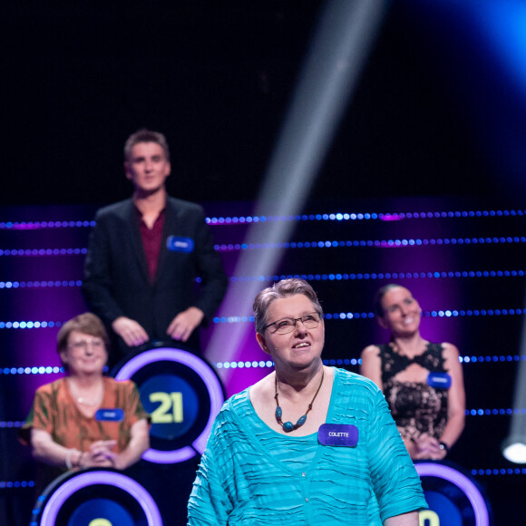 Exclusif - Colette Nocon (Questions pour un champion) - Enregistrement de l'émission "Le Quiz des Champions" présentée par Cyril Féraud, et diffusée le 9 octobre à 21h05 sur France 2 © Cyril Moreau / Bestimage