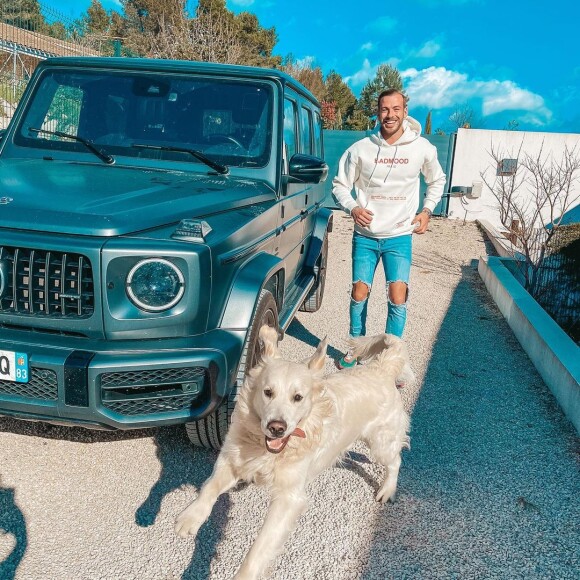 Julien Bert avec son chien