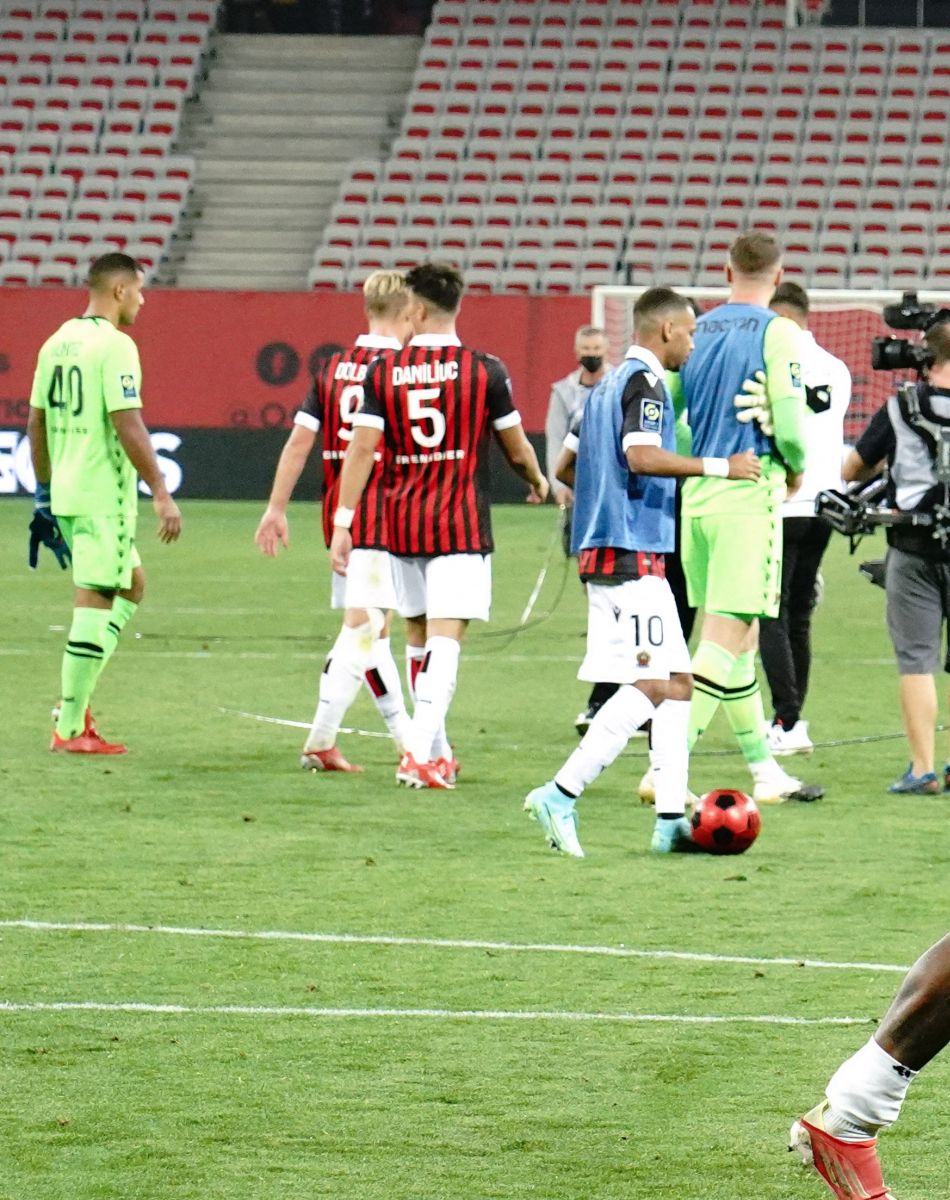 Mario Lemina (OGC Nice) - Match de Ligue 1 "Nice - Brest (2-1)" au stade Allianz Riviera à Nice, le 2 octobre 2021.