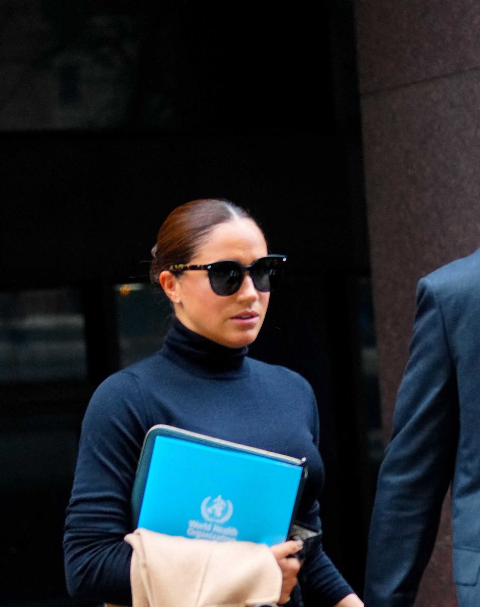 Le prince Harry, duc de Sussex, et sa femme Meghan Markle ont été aperçus dans les rues de New York, le 23 septembre 2021.