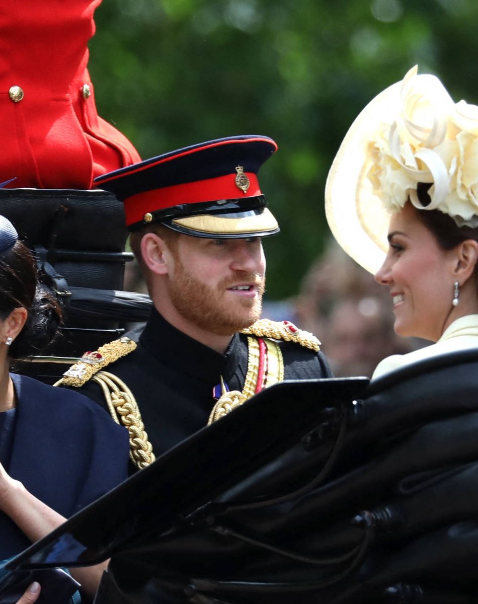 Le prince Harry, duc de Sussex, et Meghan Markle, duchesse de Sussex - La parade Trooping the Colour 2019, célébrant le 93ème anniversaire de la reine Elisabeth II, au palais de Buckingham, Londres, le 8 juin 2019.