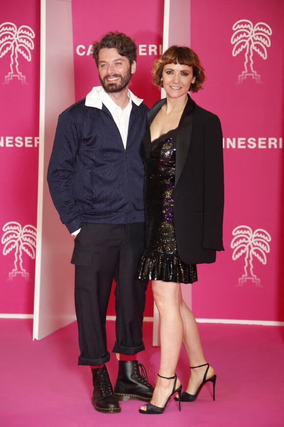 Stefano Lodovichi et sa femme Camilla Filippi - 5ème soirée du 4ème Canneseries au Palais des Festivals à Cannes, le 12 octobre 2021. © Christophe Aubert via Bestimage