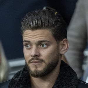 Rayane Bensetti au match de football ligue 1 Uber Eats PSG - Montpellier (2-0) au Parc des Princes à Paris