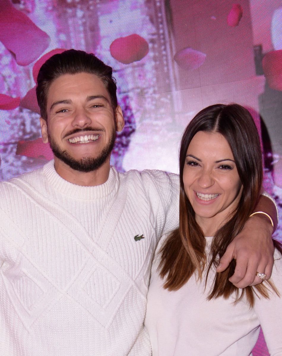 Exclusif - Rayane Bensetti et sa compagne Denitsa Ikonomova - Inauguration de la boutique Lancôme 52 Champs-Elysées à Paris le 4 décembre 2019. © Rachid Bellak/Bestimage