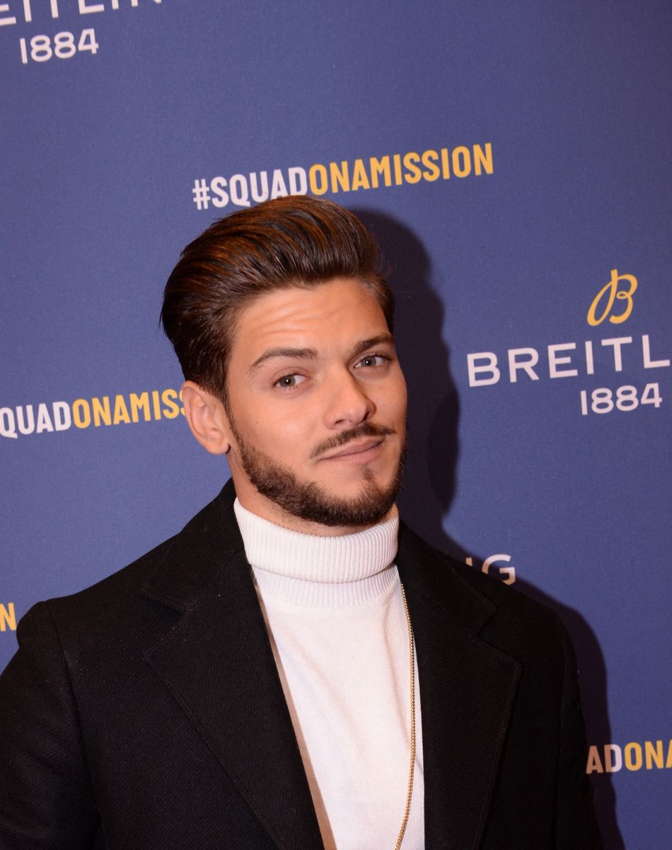 Rayane Bensetti lors de la soirée de réouverture de la boutique "Breitling", située rue de la Paix. Paris, le 3 octobre 2019. © Rachid Bellak/Bestimage