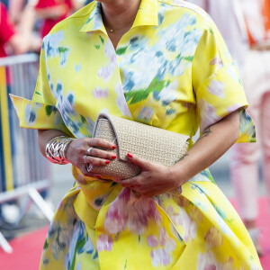 Enora Malagré lors du tapis rouge de la soirée d'ouverture du Festival Plurielles à Compiègne le 11 juin 2021. © Pierre Perusseau / Bestimage