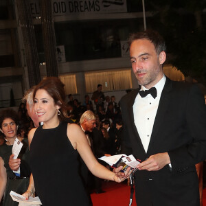 Léa Salamé et son compagnon Raphaël Glucksmann - Montée des marches du film "Le Redoutable" lors du 70ème Festival International du Film de Cannes.