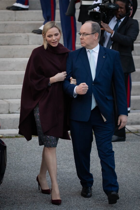 Exclusif - Le prince Souverain Albert II de Monaco et sa femme la princesse Charlene à Monaco. © Olivier Huitel PRM / Bestimage 