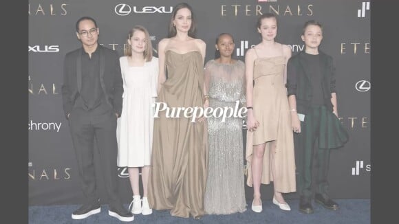 Angelina Jolie avec ses enfants pour "Les Eternels", Zahara ressort une robe des Oscars