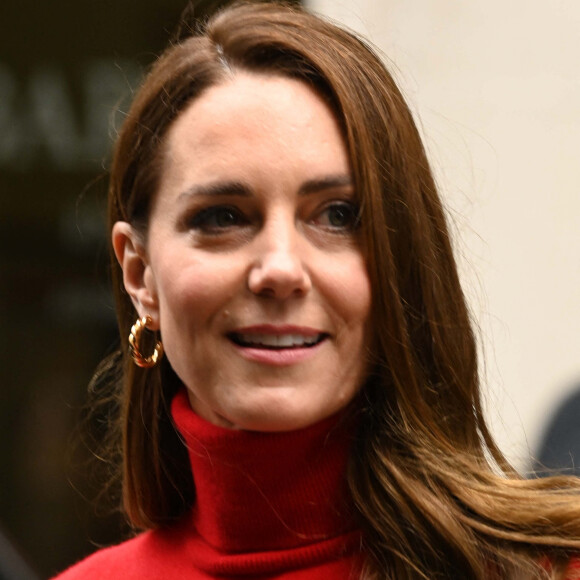 Catherine Middleton, duchesse de Cambridge, marraine du Forward Trust, arrive à un événement organisé par le trust pour lancer la campagne "Agir contre la toxicomanie" de l'organisme de bienfaisance à Londres, Royaume Uni. Le 19 octobre 2021.