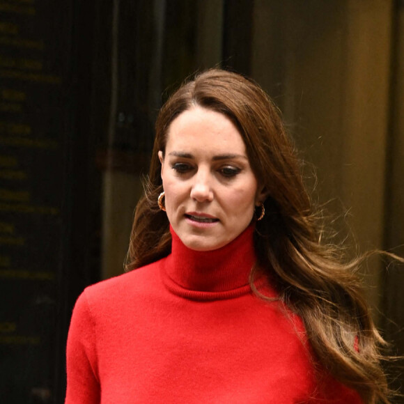 Catherine (Kate) Middleton, duchesse de Cambridge, marraine du Forward Trust, arrive à un événement organisé par le trust pour lancer la campagne "Agir contre la toxicomanie" de l'organisme de bienfaisance à Londres, Royaume Uni, le 19 octobre 2021.