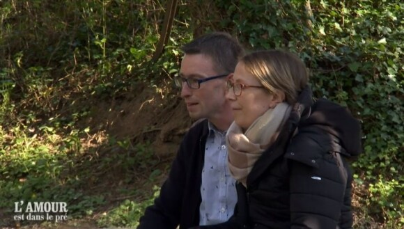 Hervé et sa prétendante Stéphanie dans "L'amour est dans le pré 2021", le 25 octobre, sur M6