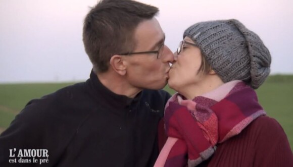 Hervé et sa prétendante Stéphanie dans "L'amour est dans le pré 2021", le 25 octobre, sur M6