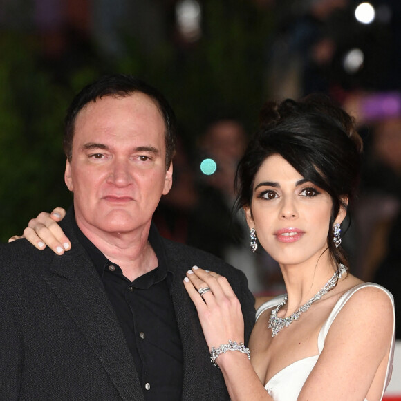 Quentin Tarantino et sa femme Daniella Pick - Soirée spéciale Quentin Tarantino lors de la 16e édition du Festival du Film de Rome, le 19 octobre 2021.