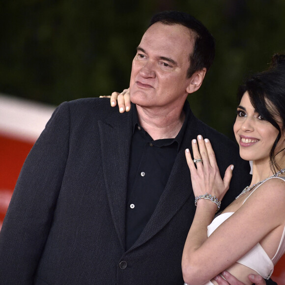 Quentin Tarantino et sa femme Daniela Pick - Soirée spéciale Quentin Tarantino lors de la 16e édition du Festival du Film de Rome, le 19 octobre 2021. @ Rocco Spaziani/UPI/ABACAPRESS.COM