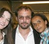 Exclusif - Carla Bruni, Vincent Perez et sa femme Karine Silla au concert de Patrick Bruel à Paris 