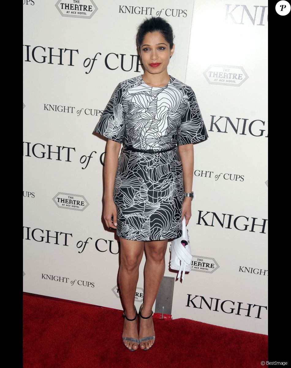 Freida Pinto - Avant-première du film "Knight of Cups" à Los Angeles, le 1er mars 2016.