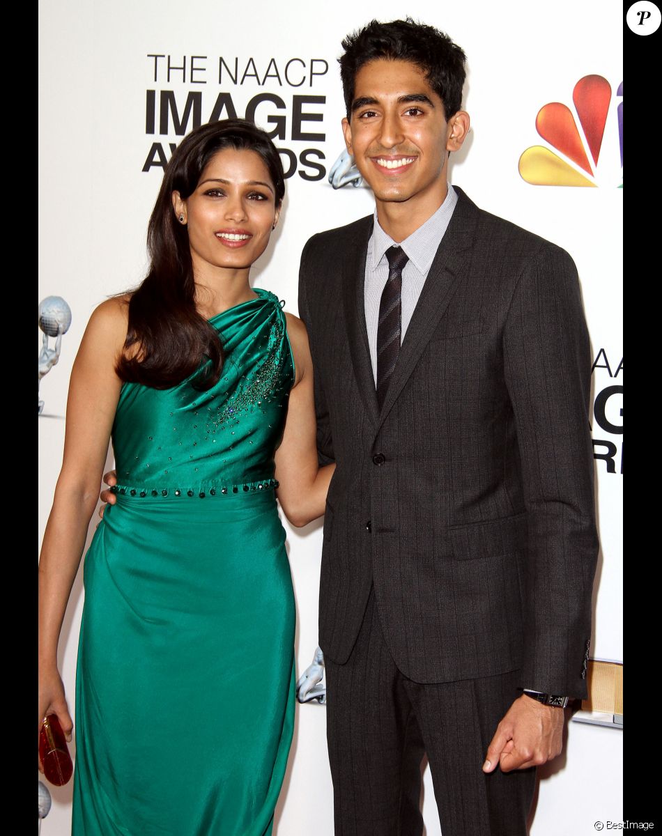 Freida Pinto, Dev Patel - 44eme "NAACP Image Awards" a Los Angeles. Le 1er février 2013.