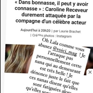Davina Vigné répond aux personnes qui l'ont critiquée après sa vidéo sur Caroline Receveur