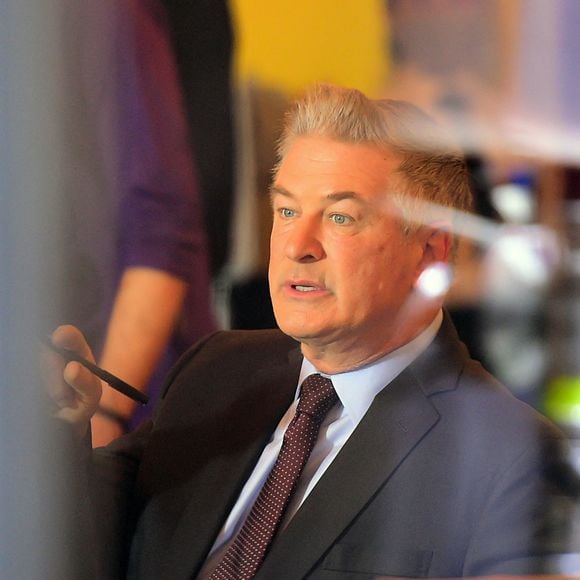 Alec Baldwin sur le tournage de la série "Dr Death" à New York.