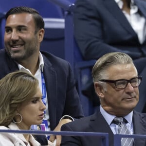 Hilaria Baldwin et Alec Baldwin - Les personnalités assistent à la cérémonie d'ouverture du tournoi de tennis "US Open" à New York. Le 26 août 2019. 