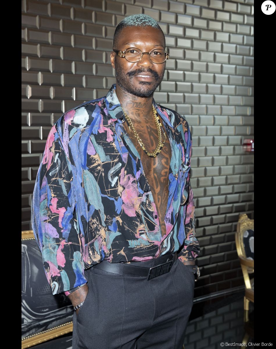 Djibril Cissé - People au défilé de mode Haute-Couture automne-hiver 2019/2020 "Jean Paul Gaultier" à Paris. Le 3 juillet 2019 © Olivier Borde / Bestimage
