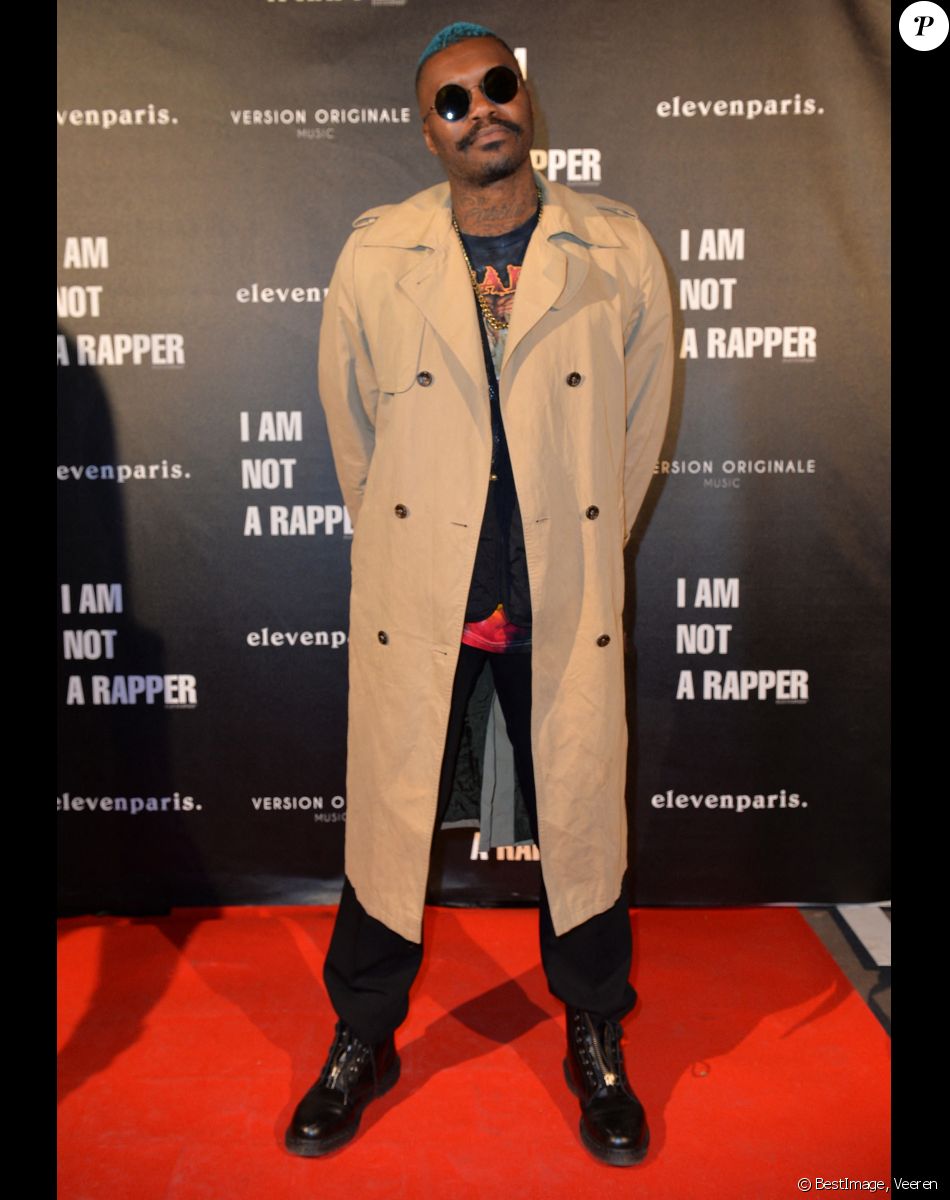 Djibril Cissé lors de la soirée de lancement de la collection capsule "I'm not a rapper" de la marque Elevenparis (Eleven Paris) à Paris, France, le 11 avril 2019. © Veeren/Bestimage