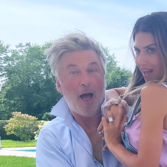 Alec Baldwin et son épouse Hilaria sur Instagram, août 2021.