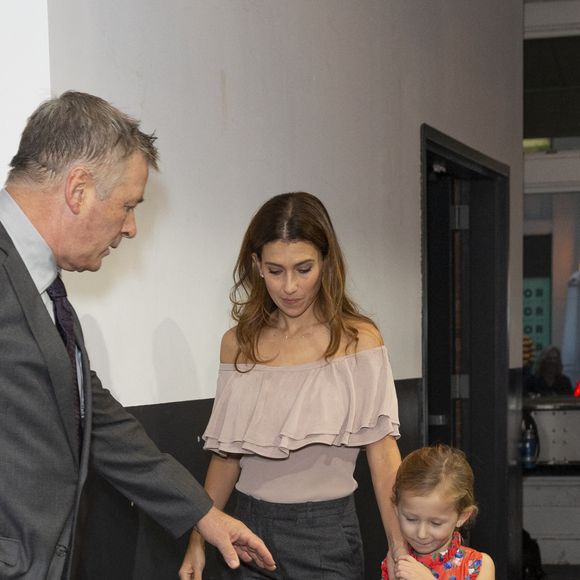 Alec Baldwin, sa femme Hilaria Baldwin et leur fille Carmen Gabriela Baldwin, - People à la soirée de gala "2018 Arthur Miller Foundation Honors" à New York. Le 22 octobre 2018