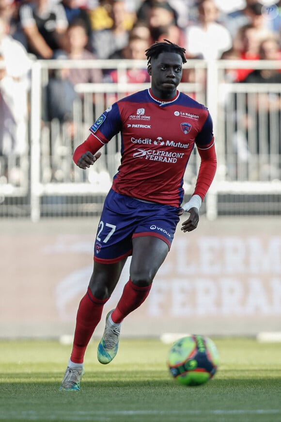 Mohamed Bayo (Clermont Foot 63) - L'équipe de Clermont bat celle de Lille (1-0) en match de Ligue 1 Uber Eats, le 16 octobre 2021. © Aurélien Morissard / Panoramic / Bestimage