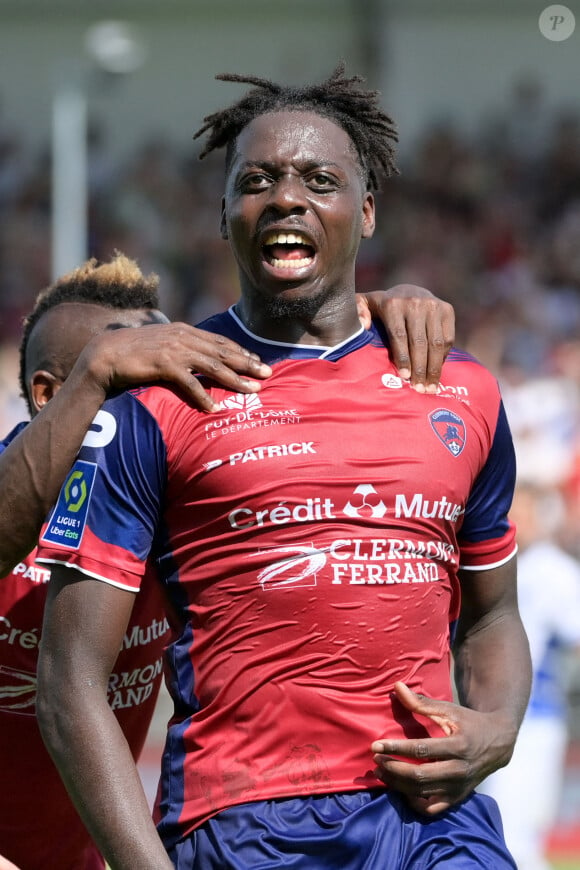 Mohamed Bayo - Match de football en ligue 1 Uber Eats : Clermont remporte la victoire face à Troyes 2 - 0 au Stade Gabriel Montpied à Clermont-Ferrand le 15 août 2021. © FEP / Panoramic / Bestimage