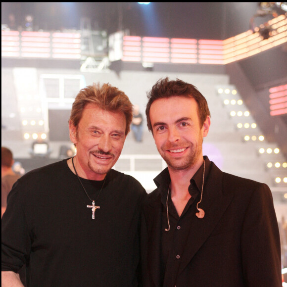 Johnny Hallyday et Matthieu Gonet - Finale de la Star Academy 7.-