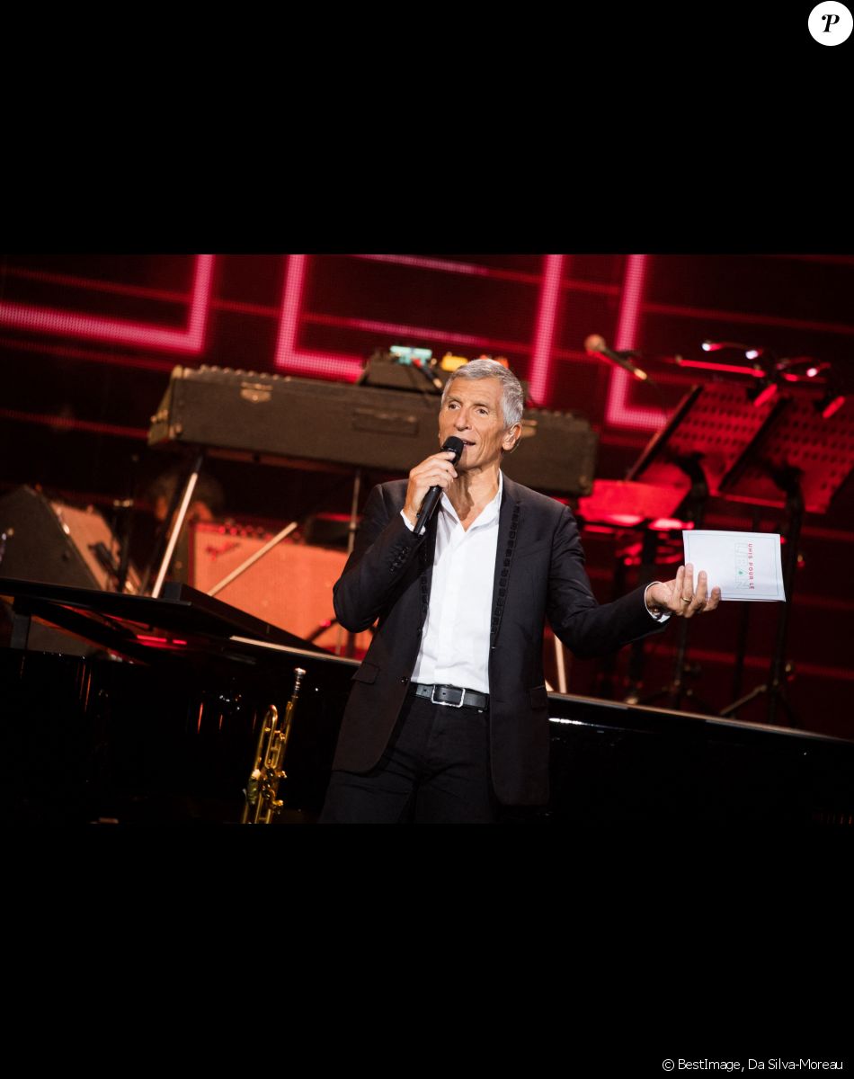 Nagui - Concert "Unis pour le Liban" à l'Olympia à Paris. © Da Silva-Moreau / Bestimage