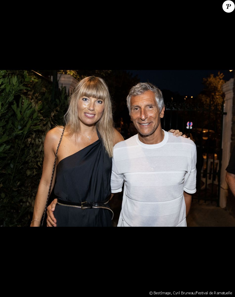 Mélanie Page et son mari Nagui avant le concert "Depardieu Chante Barbara" au Festival de Ramatuelle, France, le 11 août 2019. © Cyril Bruneau/Festival de Ramatuelle/Bestimage