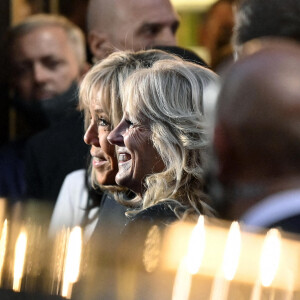 La Première Dame de France Brigitte Macron et la Première Dame des États-Unis Jill Biden, à la sortie du restaurant Il Marchese de la Via di Ripetta à Rome, Italie, le 29 octobre 2021. © ANSA/Zuma Press/Bestimage