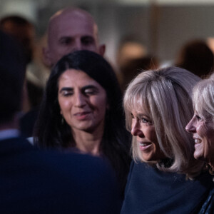 La Première Dame de France Brigitte Macron et la Première Dame des États-Unis Jill Biden, à la sortie du restaurant Il Marchese de la Via di Ripetta à Rome, Italie, le 29 octobre 2021. © ANSA/Zuma Press/Bestimage