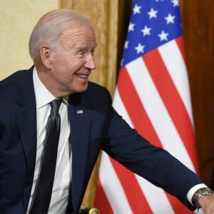 Le président de la République française, Emmanuel Macron rencontre le président des Etats-Unis, Joe Biden à la Villa Bonaparte à Rome, Italie, le 29 octobre 2021, en marge du sommet du G20. © Eliot Blondet/Pool/Bestimage