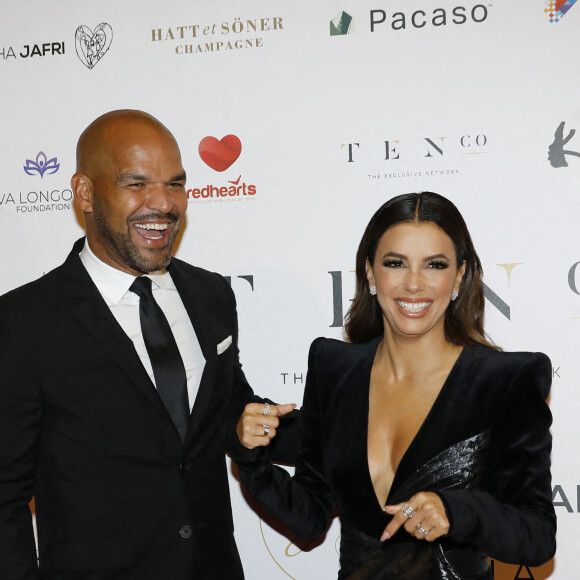 Amaury Nolasco, Eva Longoria - Photocall de la 10ème édition du "Global Gift Gala 2021" à l'hôtel Four Seasons Hotel George V à Paris le 30 octobre 2021. © Marc Ausset Lacroix/Bestimage