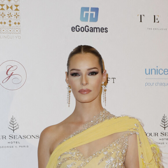 Maëva Coucke (Miss France 2018) - Photocall de la 10ème édition du "Global Gift Gala 2021" à l'hôtel Four Seasons Hotel George V à Paris le 30 octobre 2021. © Marc Ausset Lacroix/Bestimage