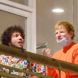 Ed Sheeran et Benny Blanco sont allés manger des sushis à Los Angeles, Californie, Etats-Unis, le 6 juin 2021. 