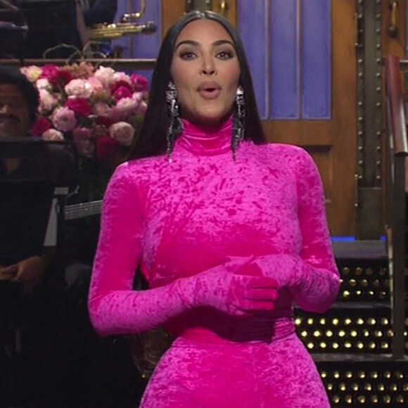 Kim Kardashian dans l'émission "Saturday Night Live". Le 9 octobre 2021