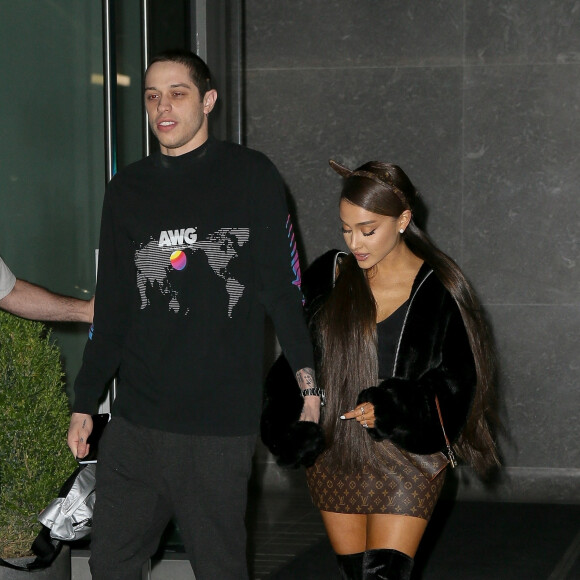 Ariana Grande et Pete Davidson sont allés diner au restaurant Mandarin à New York, le 25 juin 2018.