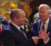 Naftali Bennett, premier ministre de Israël, Joe Biden et Boris Johnson lors de la réception royale au Musée Kelvingrove dans le cadre de la journée du Sommet des leaders mondiaux COP26 à Glasgow le 1er novembre 2021.