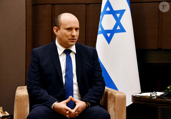 Vladimir Poutine (président de la Fédération de Russie), reçoit le Premier ministre israélien Naftali Bennett à Sochi, le 22 octobre 2021.