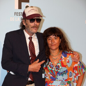 Romane Bohringer et Philippe Rebbot à la projection des trois premiers épisodes de la fiction "L'amour flou" lors de la 23ème édition du Festival de la Fiction tv de la Rochelle 2021 à La Rochelle, France, le 15 septembre 2021. © Jean-Marc Lhomer/Bestimage
