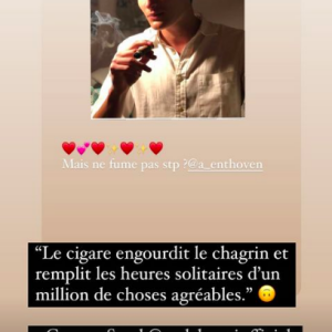 Aurélien Enthoven se prend pour Jacques Dutronc sur Instagram, sa mère Carla Bruni réagit, le 4 novembre 2021.