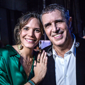 Julien Clerc et sa fille Vanille - Enregistrement de l'émission "Rendez-vous avec Julien Clerc" au Théâtre du Châtelet à Paris. © Cyril Moreau / Bestimage